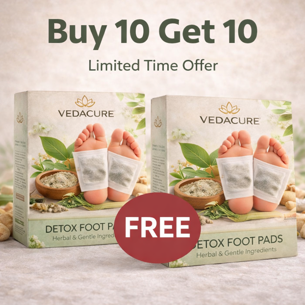 Vedacure 100% Herbal & Gentle Ingredient Detox Foot Pads (BUY 10 GET 10 FREE )
