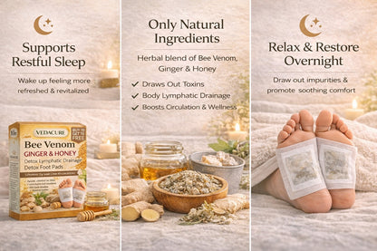 Vedacure Bee Venom Ginger & Honey Detox Pads ( BUY 10 GET 10 FREE )