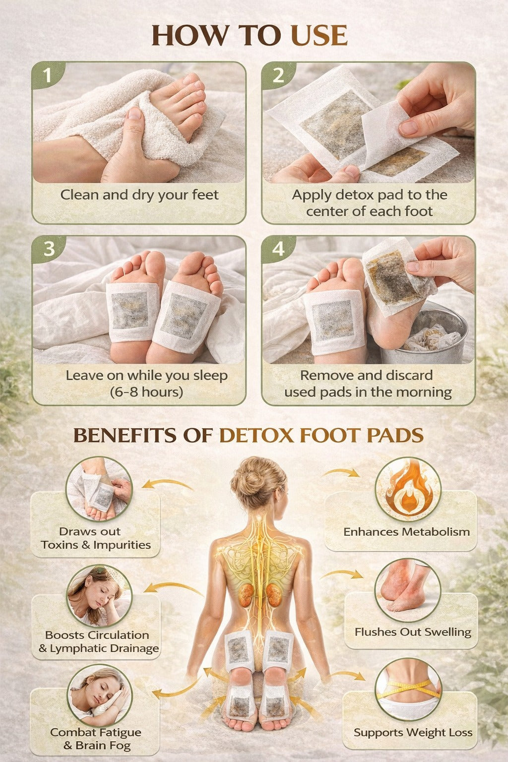 Vedacure Bee Venom Ginger & Honey Detox Pads ( BUY 10 GET 10 FREE )