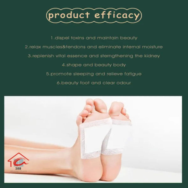 100% Herbal & Gentle Ingredient Detox Foot Pads (BUY 10 GET 10 FREE / pack of 20)